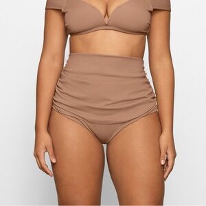 Skims Sculpting Swim Ruched High Waist Bottom 2X